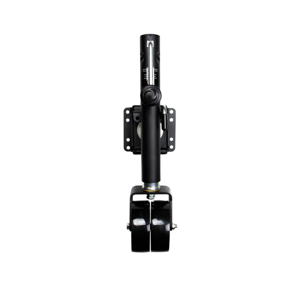 Powerwinch Select Series Jack - 1500lb, Weld-On, Double Wheel, Carbon Black [21400-J-1500-W2-B-R] Powerwinch