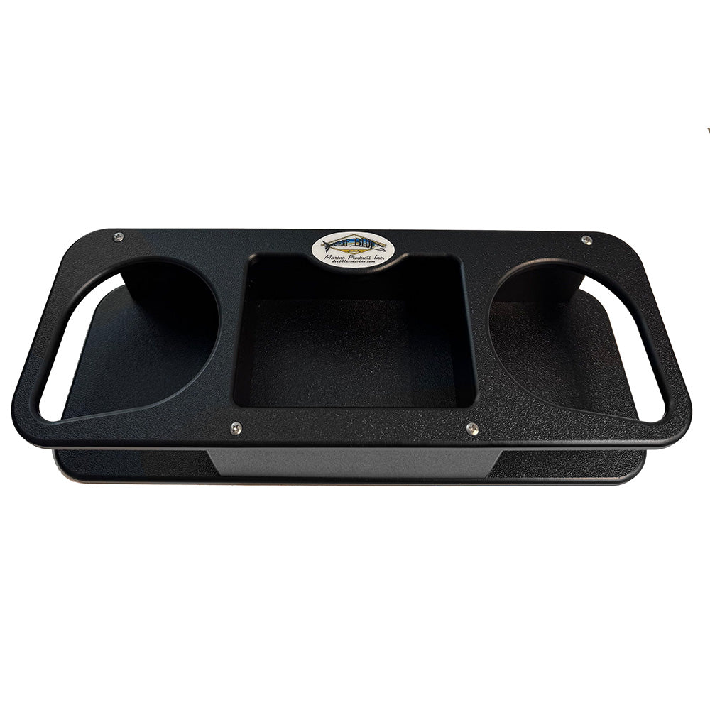 Deep Blue Marine Double Cup Holder w/Suction Cups - Black [MB-2B] Deep Blue Marine