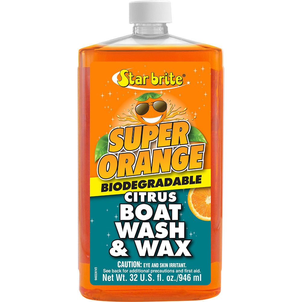 Star brite Super Orange Citrus Boat Wash  Wax - Fresh  Salt Water - 32 oz [94632] Star brite