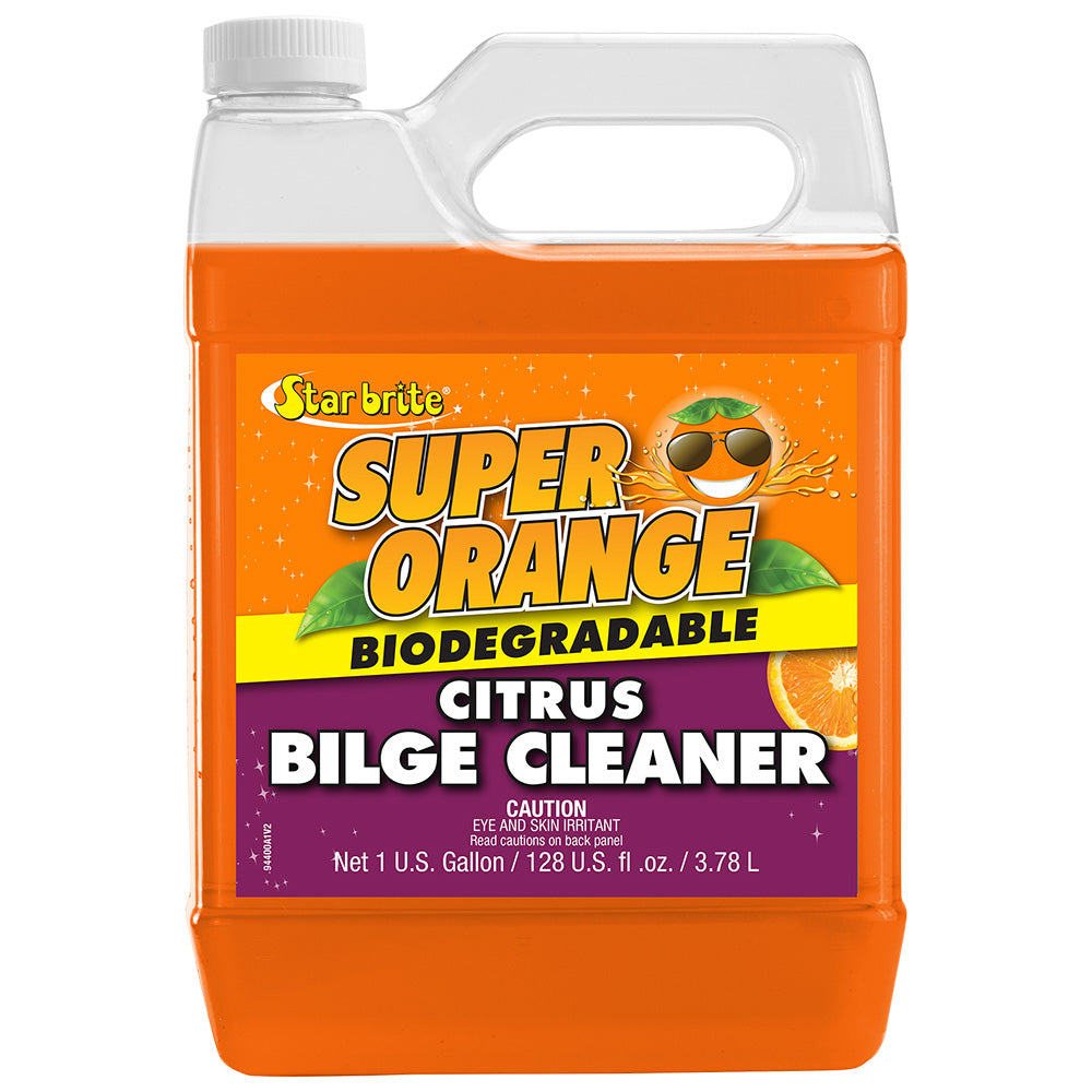 Star brite Super Orange Citrus Bilge Cleaner - Emulsifies Oil, Fuel - 1 Gallon [94400] Star brite
