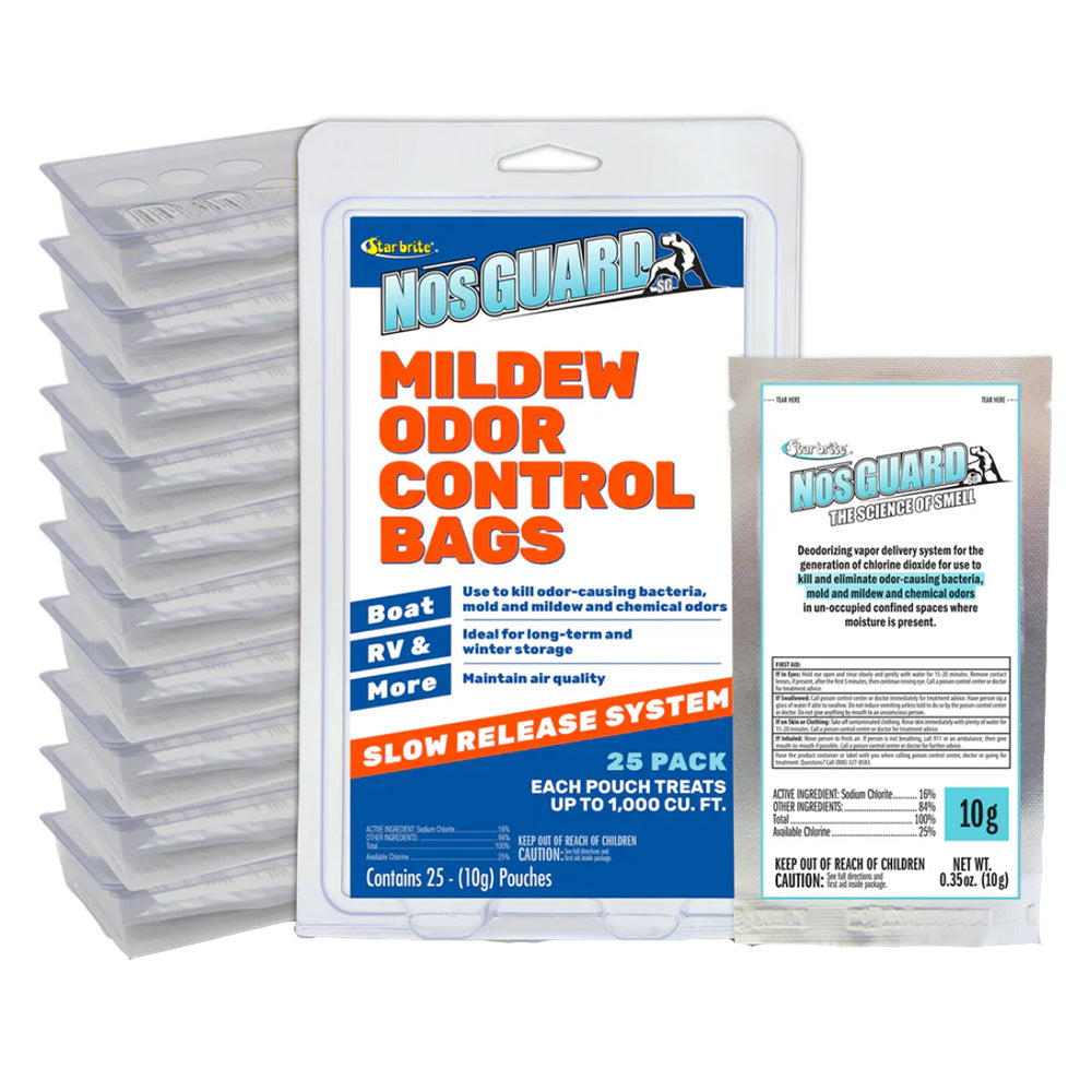Star Brite NosGUARD Mildew Odor Control Bags Slow Release System - 25-Pack [89924] Star brite