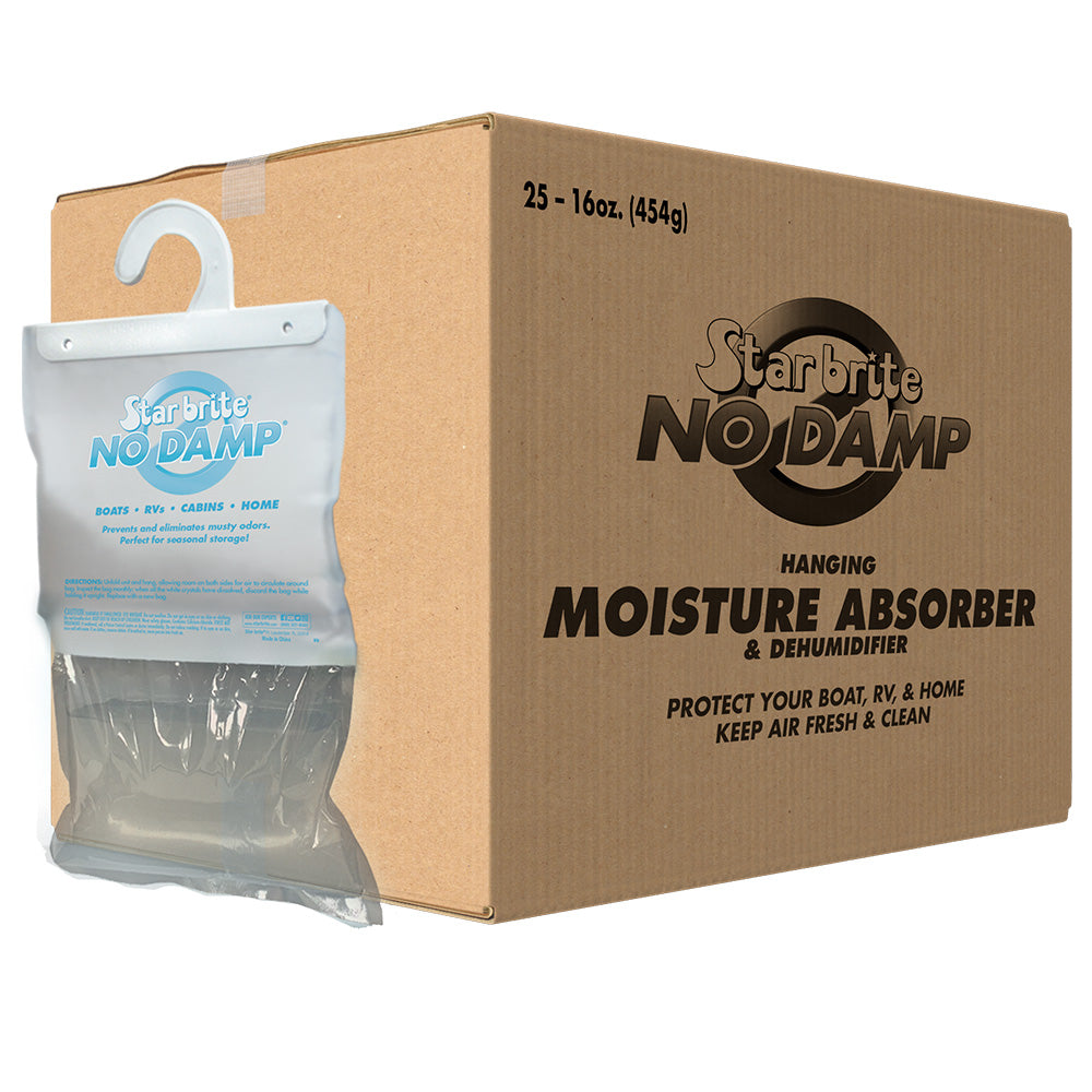 Star brite No Damp Moisture Absorber  Dehumidifier Hanging Bag - 16 oz *25 Pack [85472] Star brite