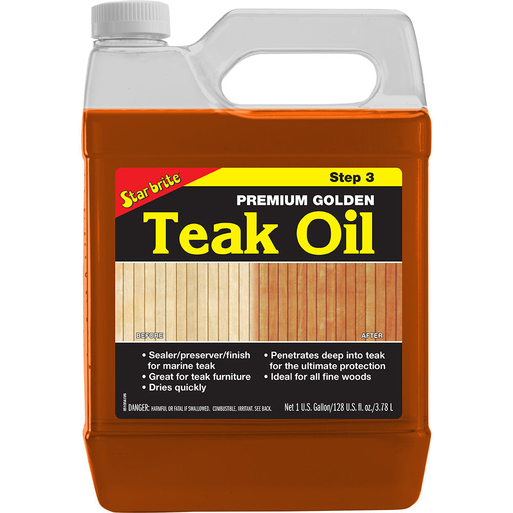 Star brite Premium Golden Teak Oil - 1 Gallon [85100] Star brite
