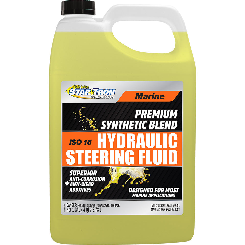 Star brite Hydraulic Steering Fluid - ISO 15 Marine Synthetic Blend - 1 Gallon [18500] Star brite