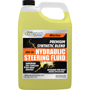 Star brite Hydraulic Steering Fluid - ISO 15 Marine Synthetic Blend - 1 Gallon [18500] Star brite