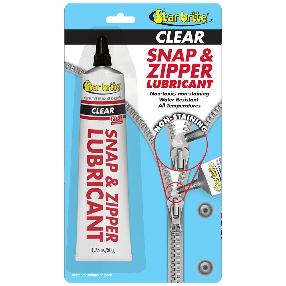 Star brite Snap  Zipper Lubricant - Clear, Multi-Use - 1.75 oz [89102P] Star brite