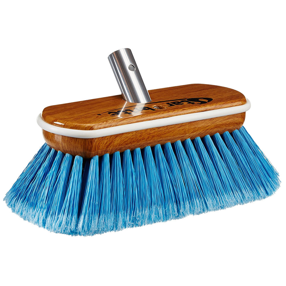Star brite Premium Medium Blue Bristle 8" Synthetic Wood Block Brush [40171] Star brite