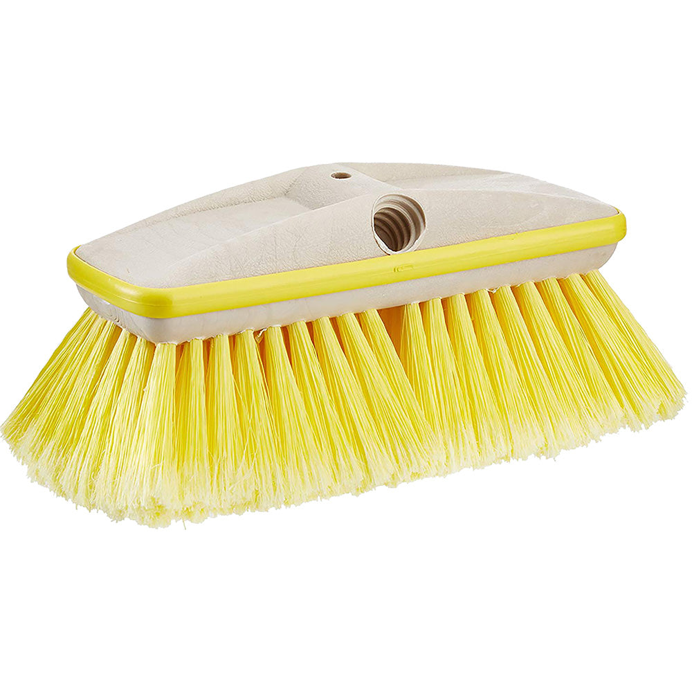 Star brite Deluxe Yellow Soft Wash 8" Brush Head w/Bumper - Dual Connections [40161] Star brite