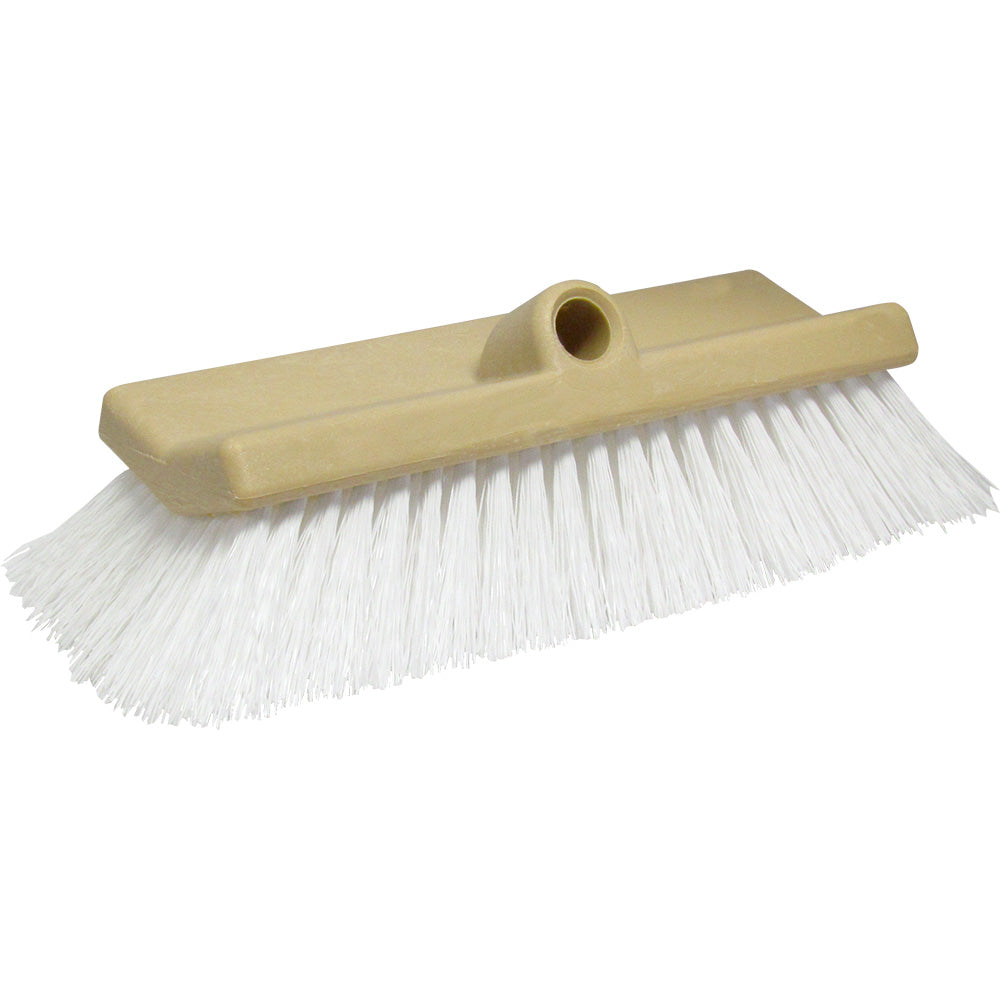 Star brite 10" Bi-Level Boat Cleaning Brush - Stiff Bristle White Scrubber [40016] Star brite