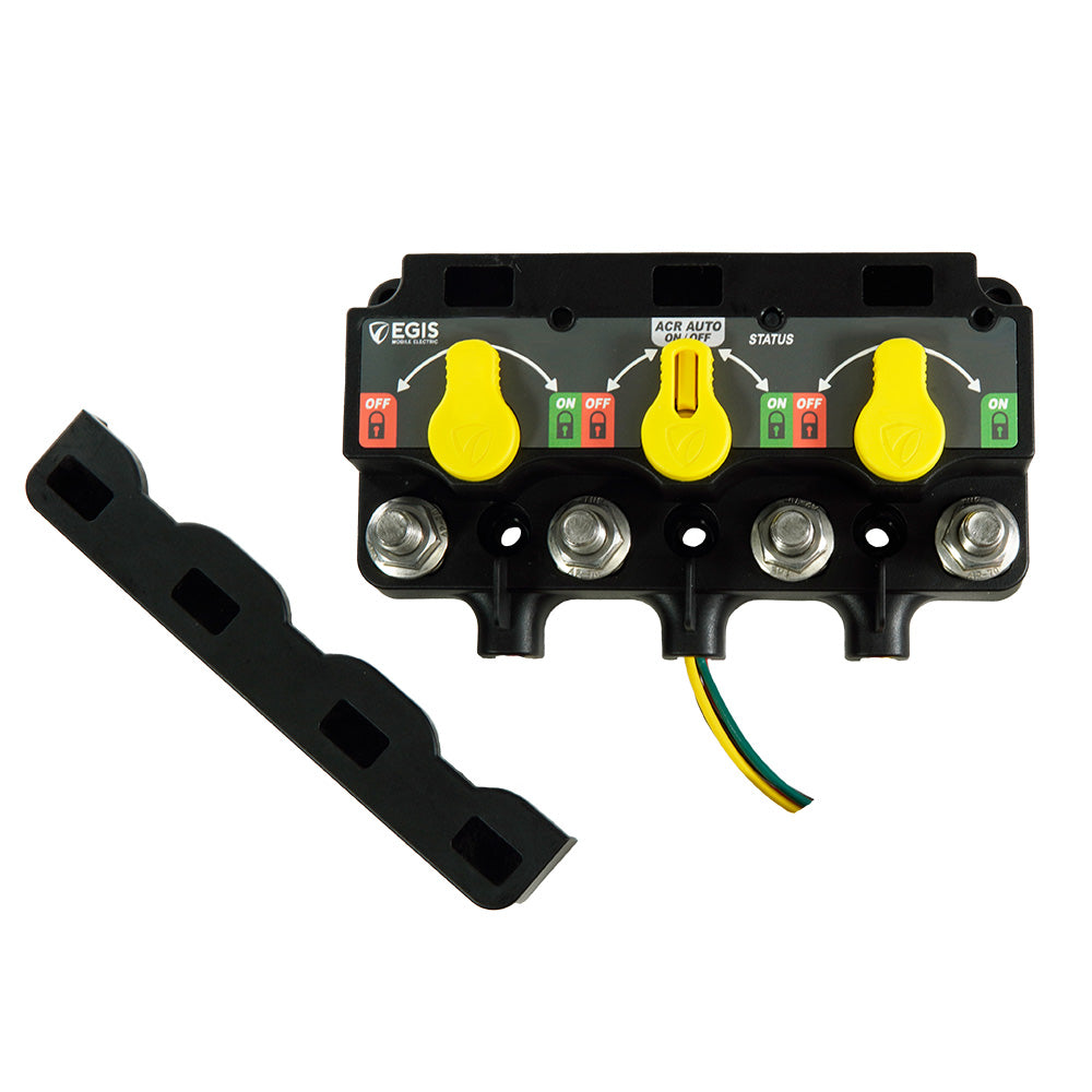 Egis XD Series Triple Flex 2 Relay/VSR/Relay w/Knobs - 12 P DT [8830-2535] Egis Mobile Electric