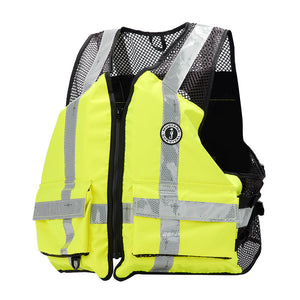 Mustang Industrial Mesh Vest - Hi-Vis Fluorescent Yellow Green - Small/Medium [MV1254T3-239-S/M-279] Mustang Survival