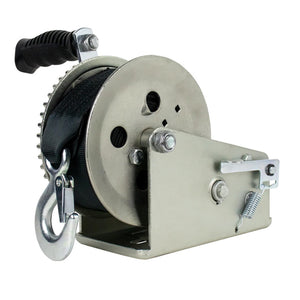 Powerwinch Utility Series Winch 1,800lb, 2 Speed, 6" Crank Arm - Zinc [21500-W-1800-6-Z-R] Powerwinch