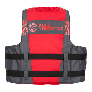 Full Throttle Adult Nylon Life Jacket - 4X/7X - Red/Black [112200-100-110-26] Full Throttle