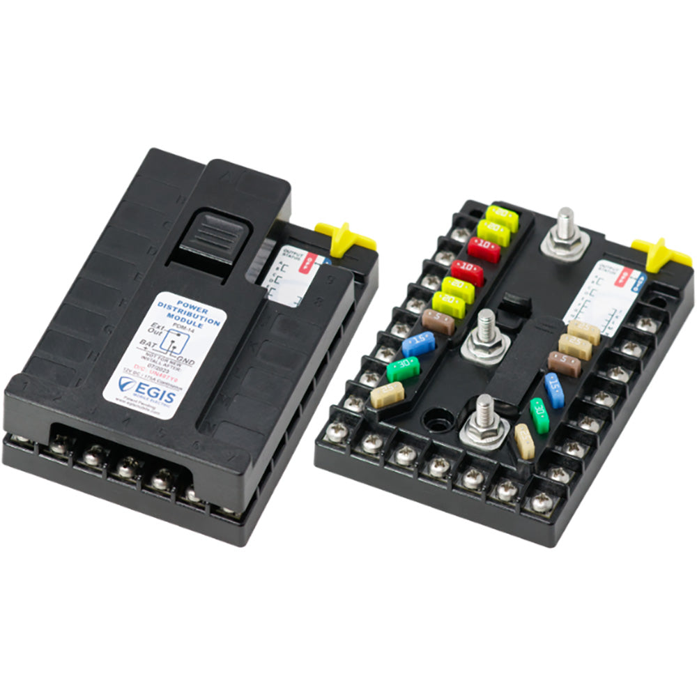 Egis PDM 14 Circuit + Ground 175A 12V w/Kill Switch [2601] Egis Mobile Electric