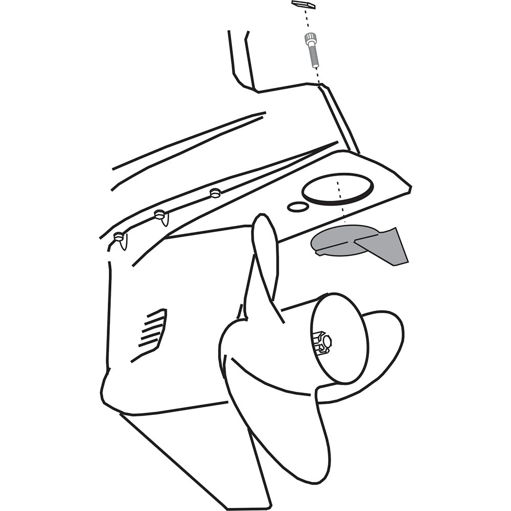 Performance Metals Yamaha Trim Tab Anode 150-200hp Counter Rotating [00181A] Performance Metals