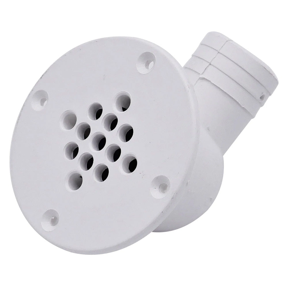T-M Marine 90-Degree Cockpit Scupper Drain - White [CSD-92-DP] T-H Marine Supplies