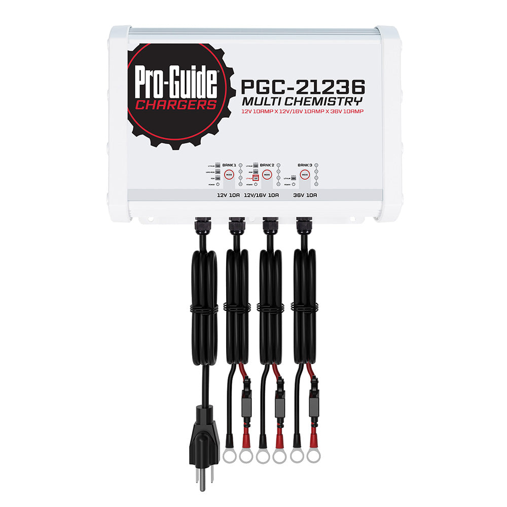 Pro-Guide 3 Bank On-Board Battery Charger - (1) 12V / (1) 12/16V / (1) 36V - 30-Amp [PGC-21236] Pro-Guide Batteries