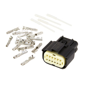 Egis Connection Kit, MX-150 12-Position Female w/14 Terminals + 8 Cavity Plugs *Bulk Pack [4611B] Egis Mobile Electric