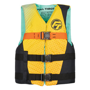 Full Throttle Teen Nylon Life Jacket - Yellow/Black [112200-300-010-26] Full Throttle