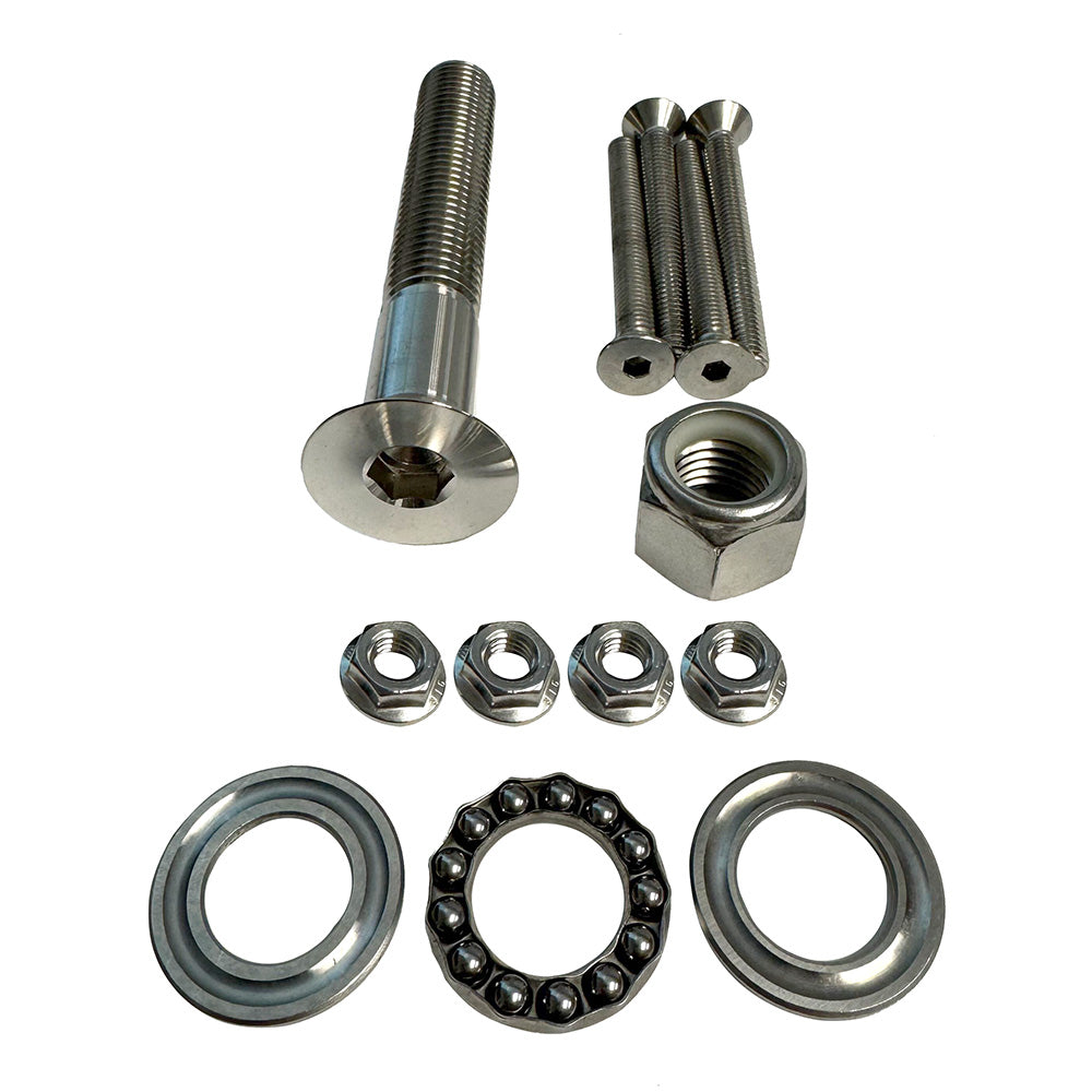 Sea Swivel Replacement Mount Hardware Kit w/5" Main Bolt, Nut, Bearing,  4-Bolt Package of Mounting Hardware [SEA-HDM-HARDWARE-KIT] Sea Swivel