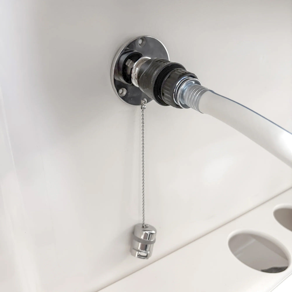 Flushmaster Quick Connect Water Fitting 1/2" Barb [SM-QCWFSS12] Flushmaster