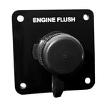 Flushmaster Vertical Single Outlet Flush Port Reroute - Black Acrylic - 1/2" Barb [SM-QCR1BV12] Flushmaster