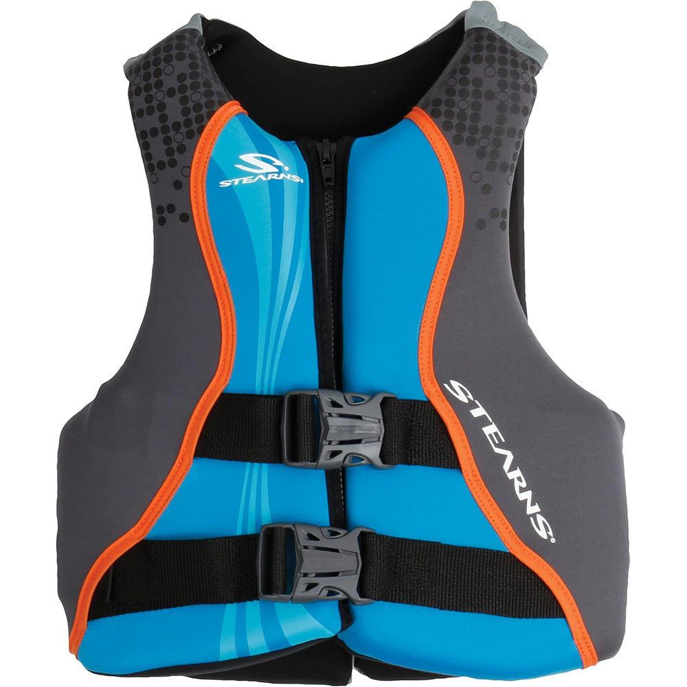 Stearns Youth Hydroprene Life Vest - Type III - Blue/Grey - 50-90lbs [2000037953] Stearns