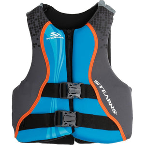 Stearns Youth Hydroprene Life Vest - Type III - Blue/Grey - 50-90lbs [2000037953] Stearns