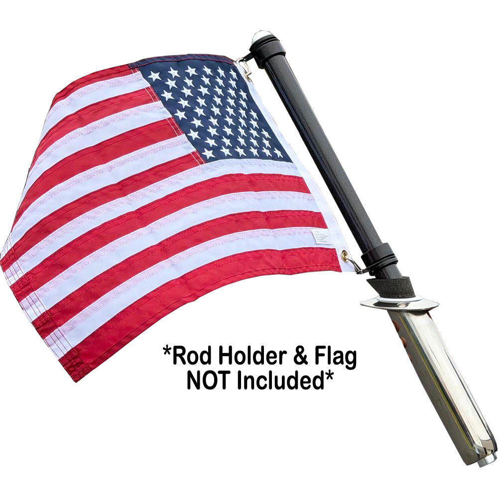 TACO Carbon Fiber Flag Pole w/J-Lock System - 26" [FP-0125-CF24] TACO Marine