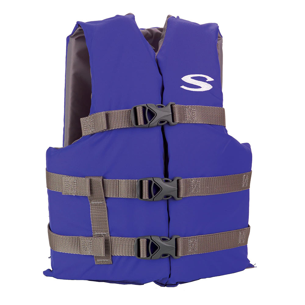 Stearns Adult Life Vest USCG Approved Type III PFD - Blue - Standard Fit [2158937] Stearns