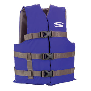 Stearns Adult Life Vest USCG Approved Type III PFD - Blue - Standard Fit [2158937] Stearns