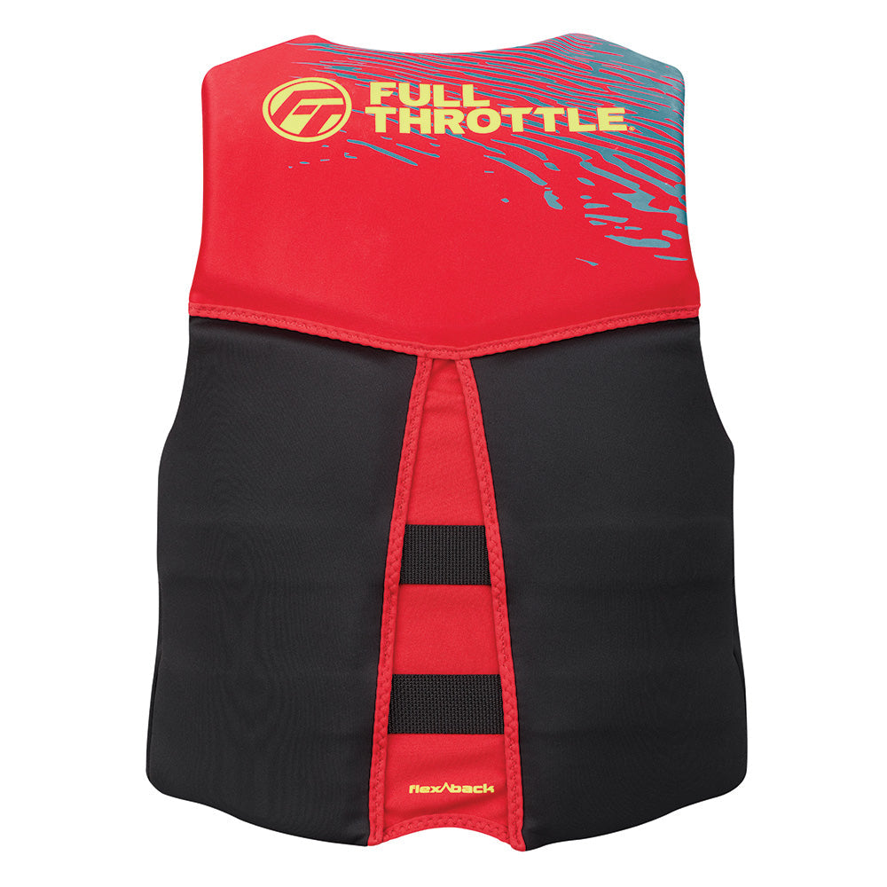 Full Throttle Men's Rapid-Dry Flex-Back Life Jacket - S - Red/Black [142500-100-020-26] Full Throttle