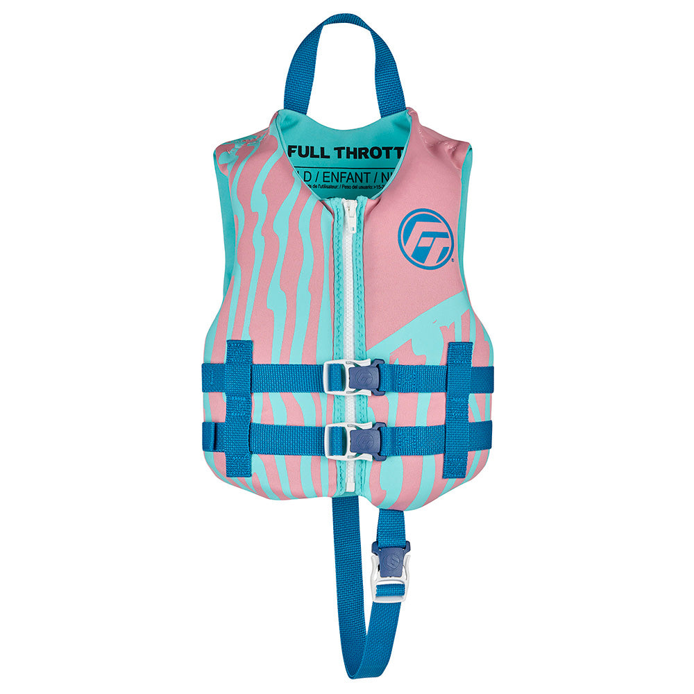 Full Throttle Child Rapid Dry Life Jacket - Pink [142100-105-001-26] Full Throttle