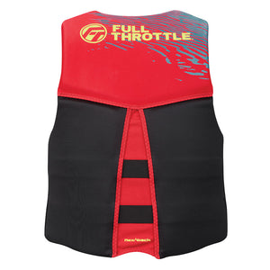 Full Throttle Men's Rapid-Dry Flex-Back Life Jacket - L - Red/Black [142500-100-040-26] Full Throttle