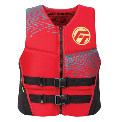 Full Throttle Men's Rapid-Dry Flex-Back Life Jacket - L - Red/Black [142500-100-040-26] Full Throttle