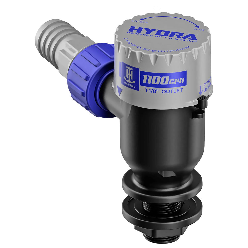 T-H Marine HYDRA Livewell Pump - 1100 GPH - 12V - Short Nozzle [PMP-LWS11-DP] T-H Marine Supplies