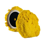 Lake Country Yellow Curved Edge Twisted Acrylic  Wool Pad 8" x 1.5" [12-200-LC] Lake Country