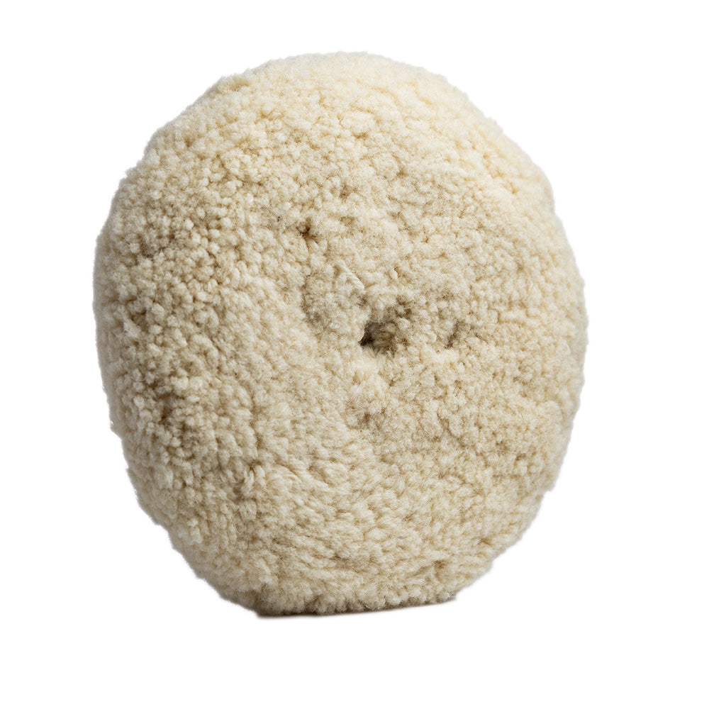 Lake Country White Twisted 100% Wool Pad 8" x 1.5" Quick Disconnect [35-222-QD-LC] Lake Country