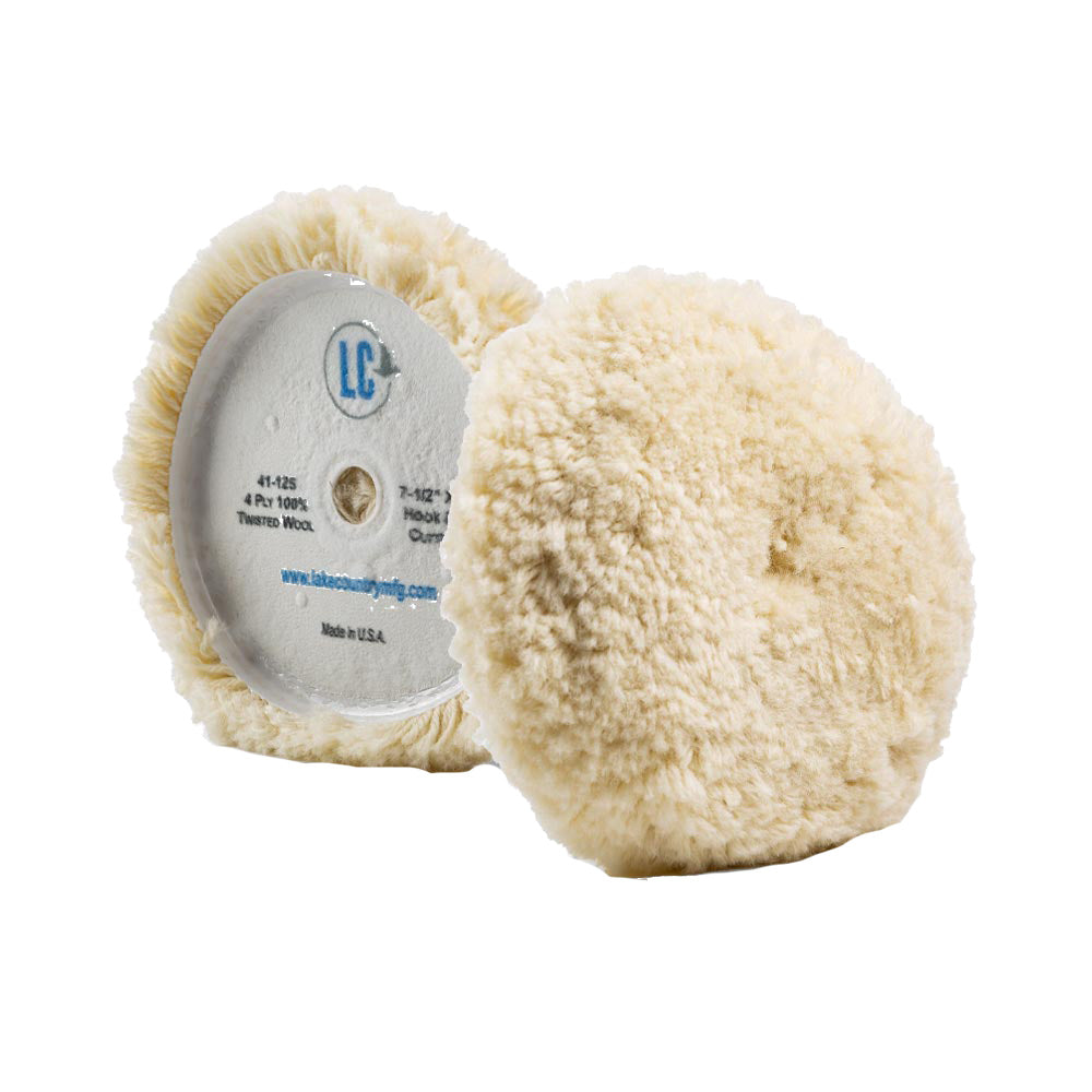 Lake Country Curved Edge 100% Unsteamed Twisted Wool Pag 7.5" x 1.5" [41-125-LC] Lake Country