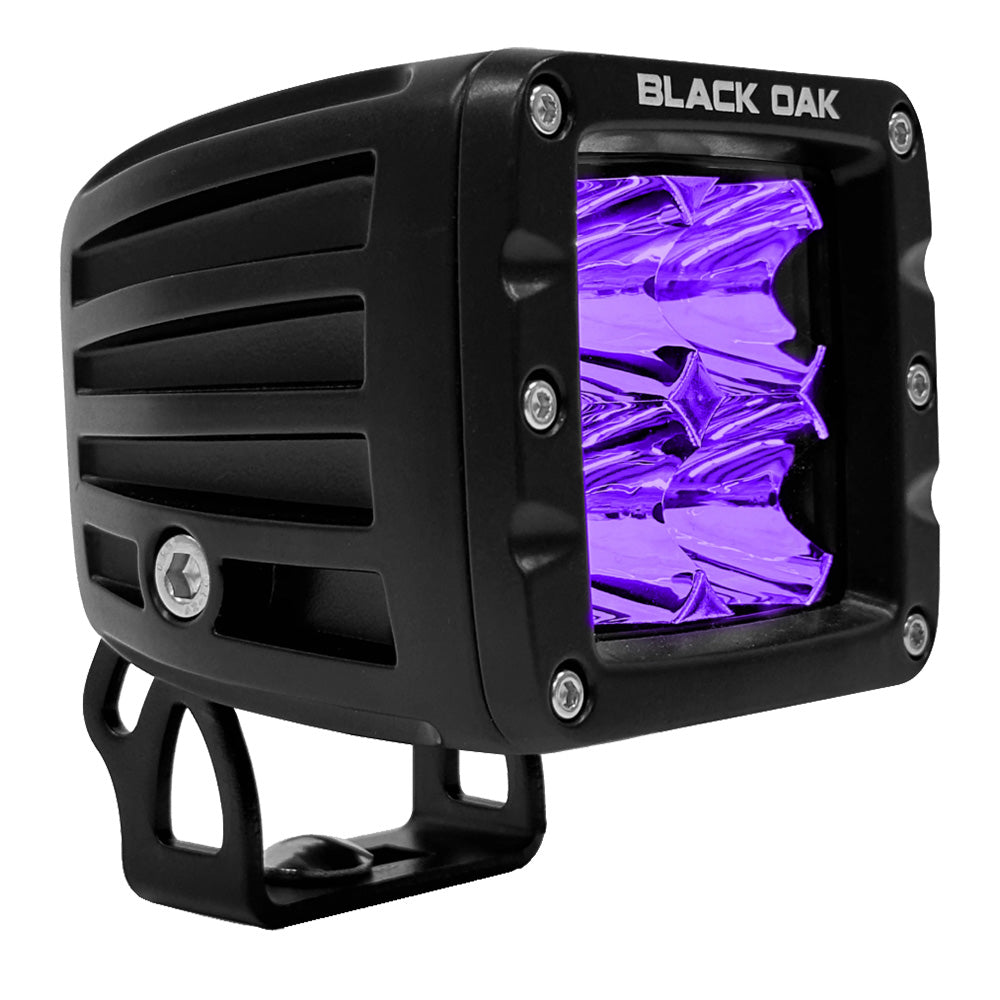 Black Oak 2" Ultraviolet LED Pod Light - Flood Optics - Pro Series 3.0 - 12W [2FUV-POD] Black Oak LED