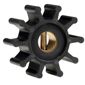 Jabsco Impeller Kit - Neoprene - 10 Blade - 2" Diameter x 7/8" Wide - Slotted Shaft Pin Drive - Brass Insert - 15/32" Shaft Diameter [18653-0001-P] Jabsco
