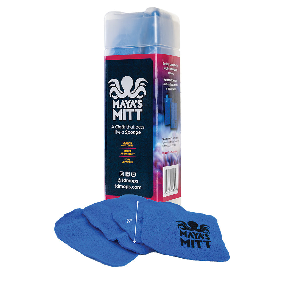 TD Mop Maya's Mitt - Detailing Sponge Cloth - 6" x 6" *4-Pack [MMSMALL] TD Mop
