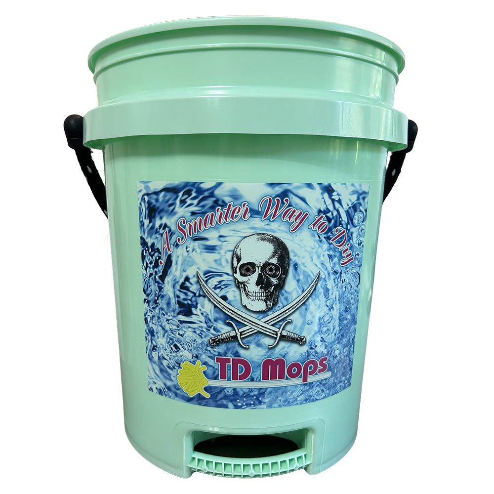 TD Mop TD Grip Bucket - Teal Green - 5 Gallon [GREENGRIP] TD Mop