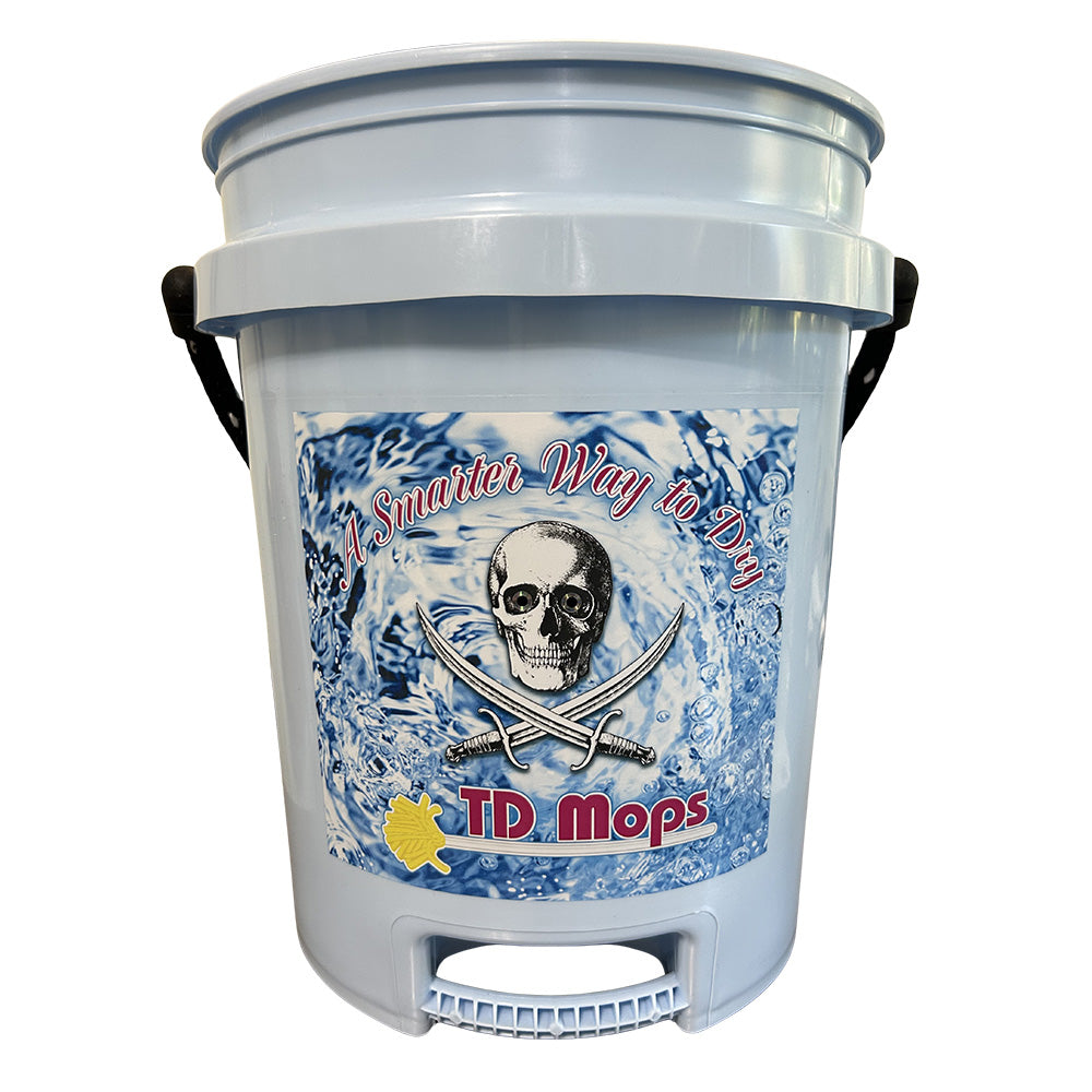 TD Mop TD Grip Bucket - Light Blue - 5 Gallon [BLUEGRIP] TD Mop