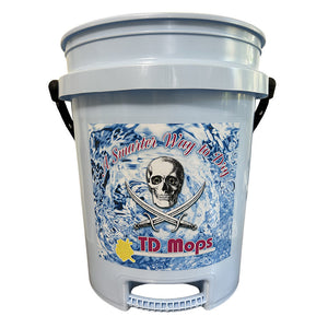 TD Mop TD Grip Bucket - Light Blue - 5 Gallon [BLUEGRIP] TD Mop