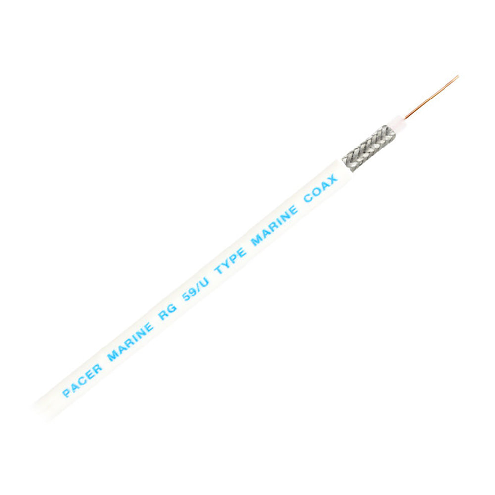 Pacer RG59UW Coax Cable - White - 150' [MRG59UW-150] Pacer