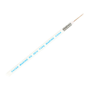 Pacer RG59UW Coax Cable - White - 150' [MRG59UW-150] Pacer