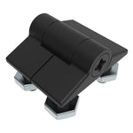Southco Adjustable Torque Hinge, Symmetric Torque, Small Size, Acetal Copolymer, Natural, Black [E6-10-101-20] Southco