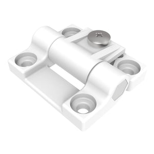 Southco Adjustable Torque Hinge, Symmetric, Medium Size, Acetal Copolymer, Natural, White [E6-10-301-10] Southco