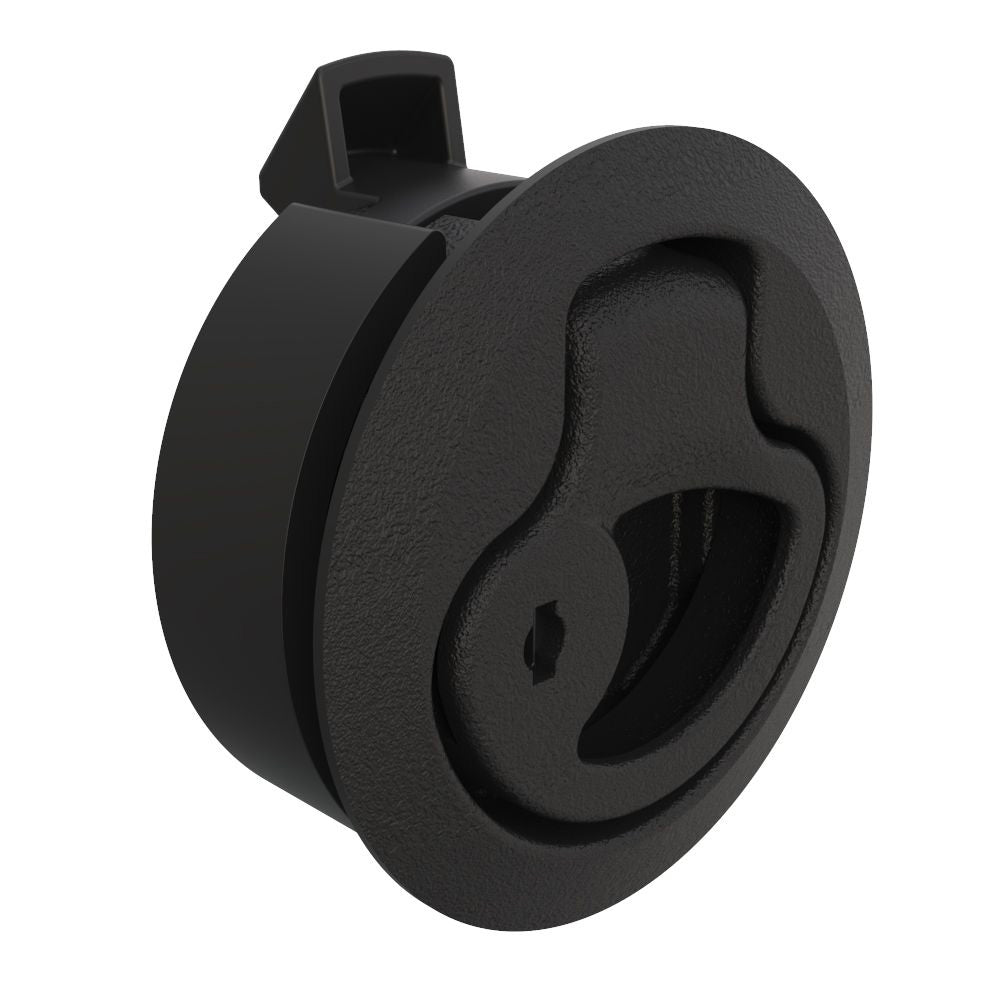 Southco Push-to-Close Latch, Medium Size, Key Locking, 2 - 7mm Grip, Plastic, Natural - Black [M1-41] Southco